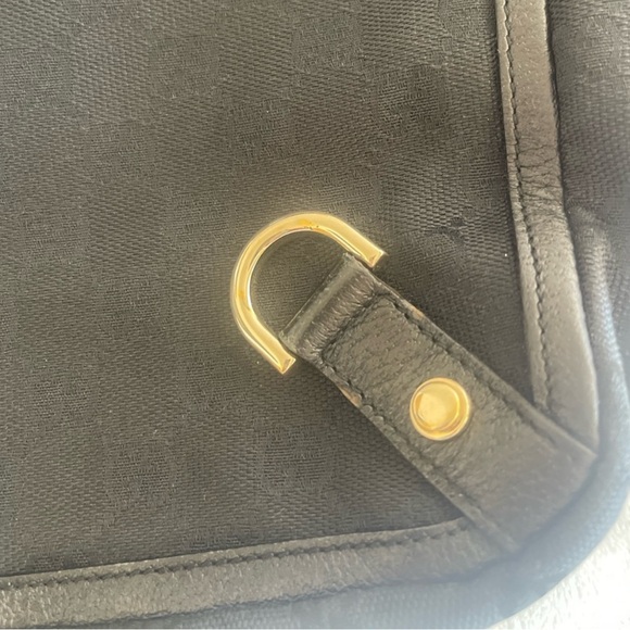 Authentic GUCCI Bag - Mini Abbey Tote Canvas Logo GG Black Vintage - Picture 3 of 6